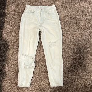 Light wash flying monkey jeans